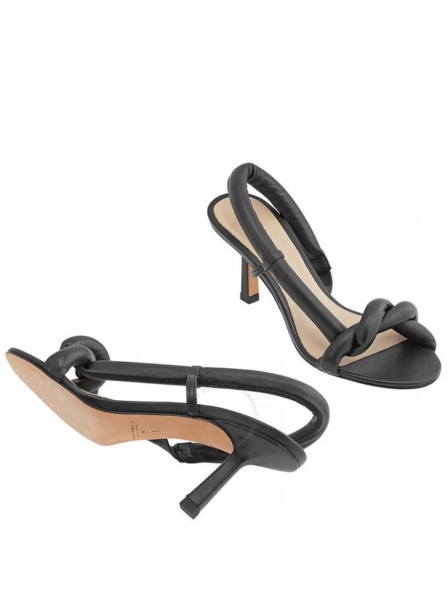 Studio Amelia Ladies Black Tubular Pretzel Heeled Sandals, Brand Size 35 ( US Size 5 ) - STUDIO AMELIA - BALAAN 2