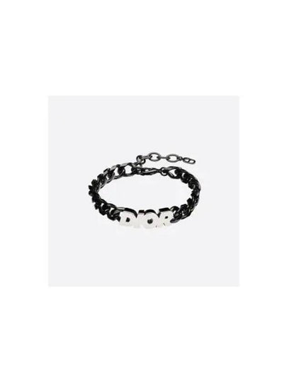 Chain Link Bracelet Black - DIOR - BALAAN 2