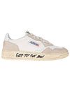 Men's Medalist Leather Low Top Sneakers White - AUTRY - BALAAN 2