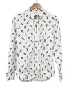 Rabbit Print Cotton Long Sleeve Shirt White - PAUL SMITH - BALAAN 2