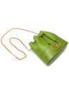 V Logo Chain Mini Bucket Bag Green - VALENTINO - BALAAN 6