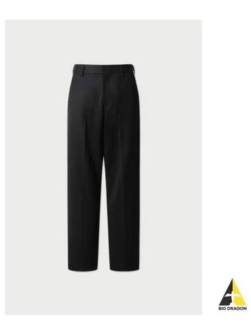 SOLID wide buckle tab pants BLACK - IRO - BALAAN 1