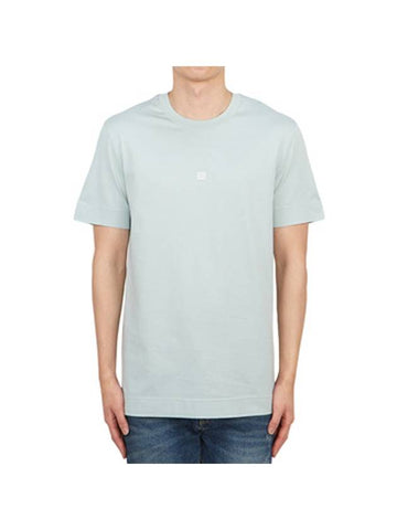 4G Logo Cotton Short Sleeve T-shirt Blue - GIVENCHY - BALAAN 1