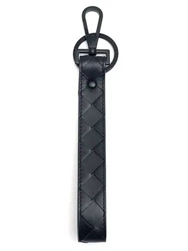 Intrecciato Key Holder Midnight Blue - BOTTEGA VENETA - BALAAN 1