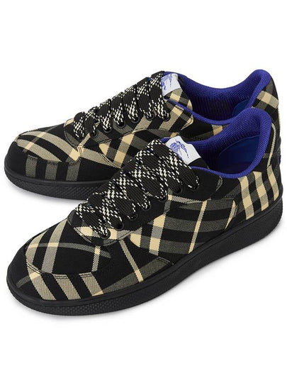 Check Terrace Low Top Sneakers Black - BURBERRY - BALAAN 2