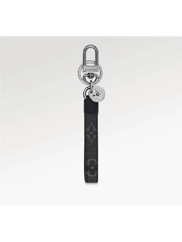 Monogram Dragonne Bag Charm Key Holder Black - LOUIS VUITTON - BALAAN 3