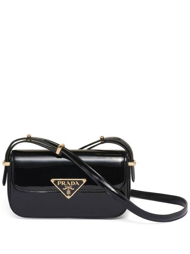 Patent Leather Shoulder Bag Black - PRADA - BALAAN 2