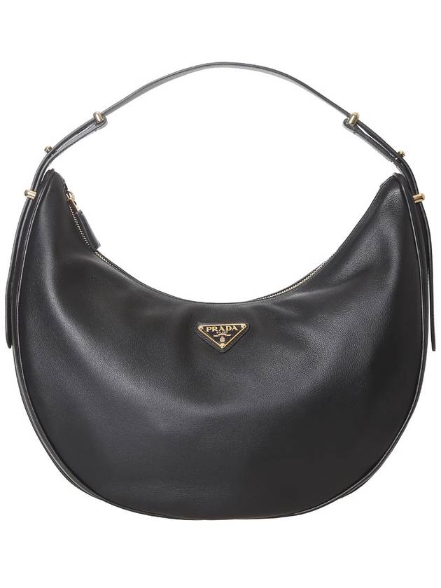 Large Leather Shoulder Bag Black - PRADA - BALAAN 2