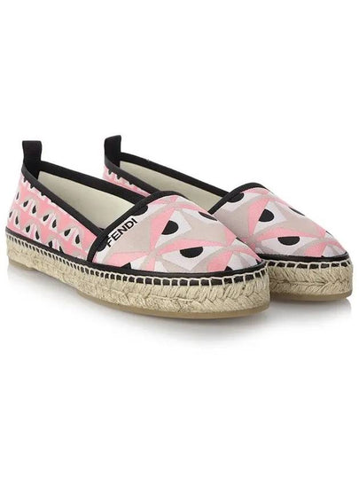 Women's Bag Bucks Jacquard Espadrilles Pink - FENDI - BALAAN 2