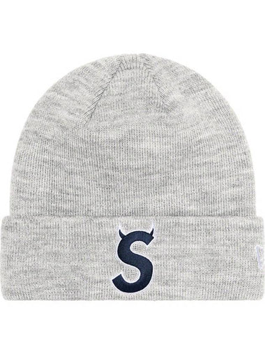 New Era S Logo Beanie Heather Gray - SUPREME - BALAAN 1