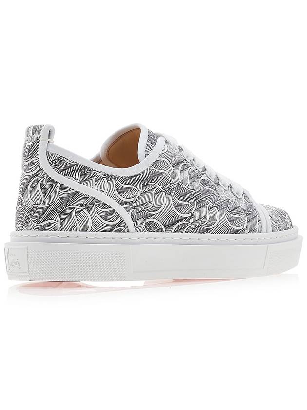 Adolon Canvas Low Top Sneakers White - CHRISTIAN LOUBOUTIN - BALAAN 11