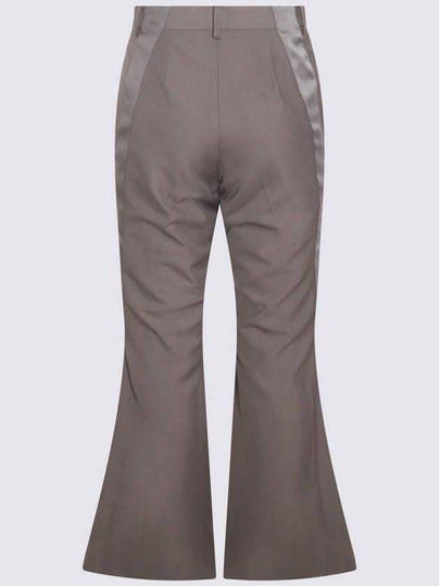 Sacai Brown Woo Blend Flared Pants - SACAI - BALAAN 2