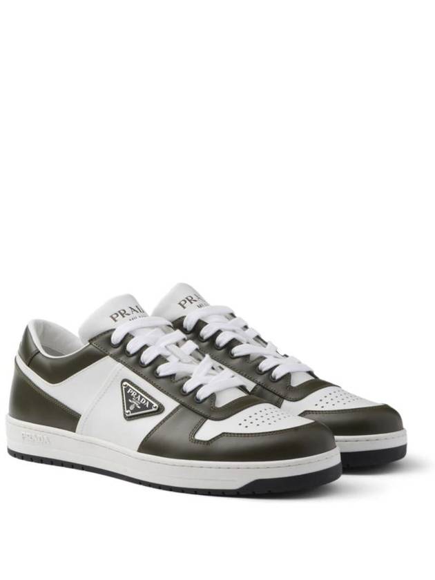 Prada Downtown Colour-Block Leather Sneakers - PRADA - BALAAN 3