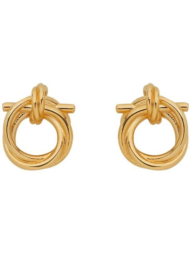 Twisted Gancini Earrings Gold - SALVATORE FERRAGAMO - BALAAN 1