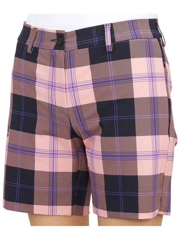 Women's Check Golf Shorts Pink - HYDROGEN - BALAAN 9