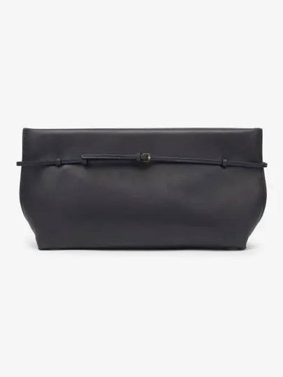 Sienna Slim Leather Clutch Bag Black - THE ROW - BALAAN 2