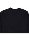 Men's Wappen Patch Crew Neck Knit Top Black - STONE ISLAND - BALAAN 8