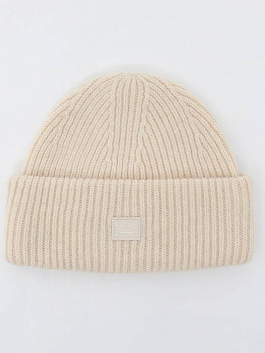 Small Face Logo Beanie Oatmeal Melange - ACNE STUDIOS - BALAAN 2