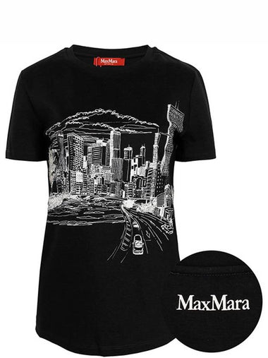 Black Ernesta T Shirt 006 - MAX MARA - BALAAN 1