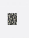 Compact Vertical Oblique Jacquard Canvas Card Wallet Black Beige - DIOR - BALAAN 2