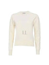 Wool Knit Top White - JIL SANDER - BALAAN 2