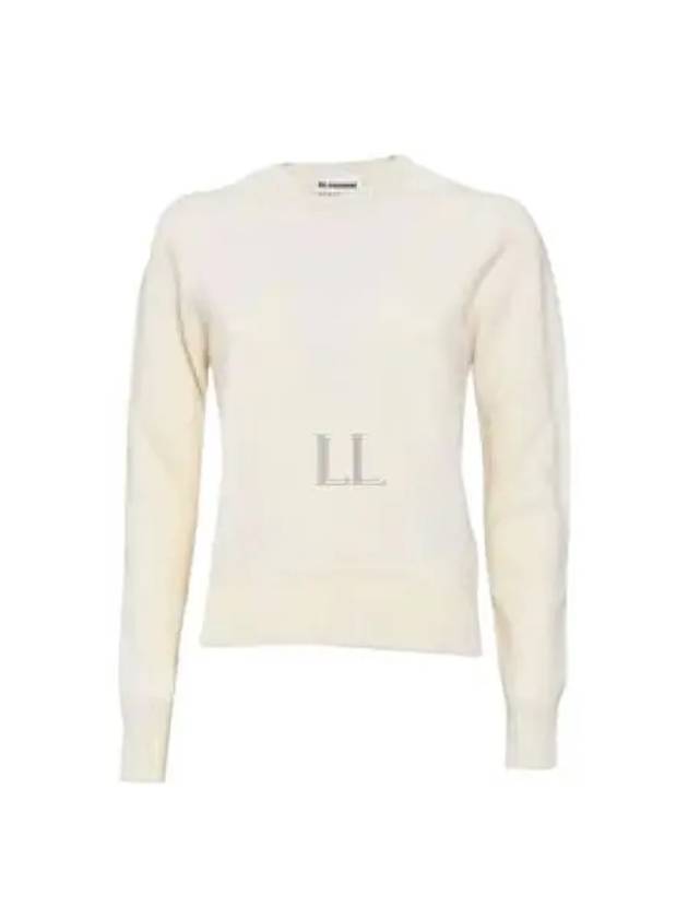 Wool Knit Top White - JIL SANDER - BALAAN 2