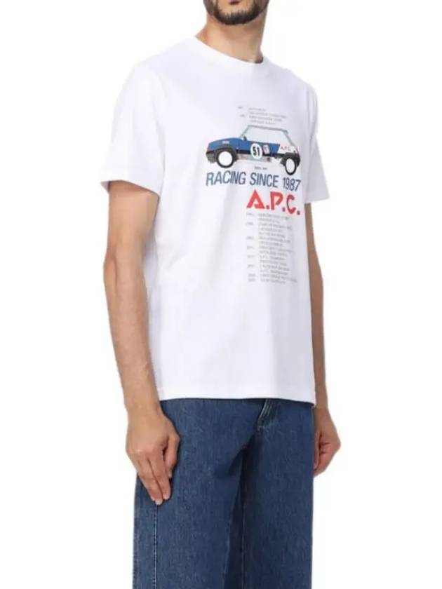 Martin Graphic Print Short Sleeve T-Shirt White - A.P.C. - BALAAN 4