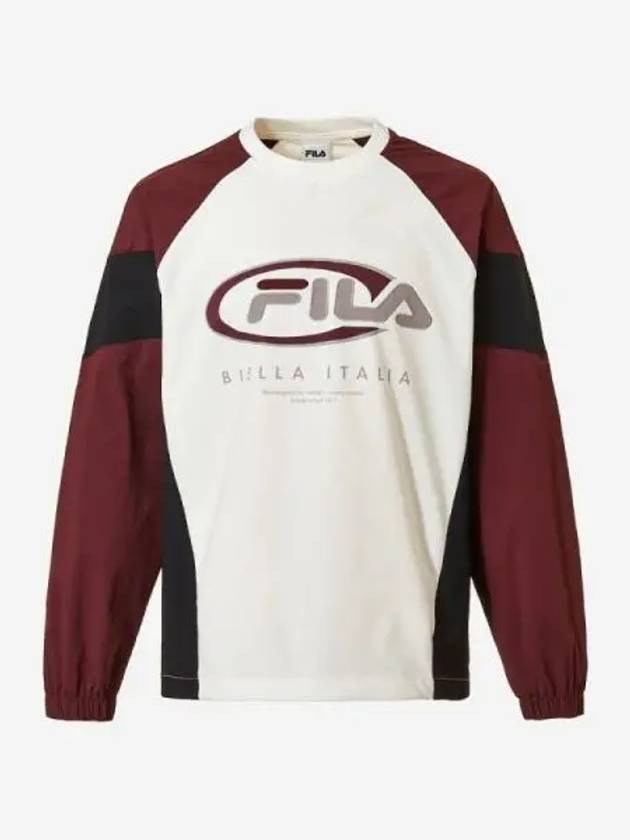 Uni color block woven sweatshirt WIN - FILA - BALAAN 1