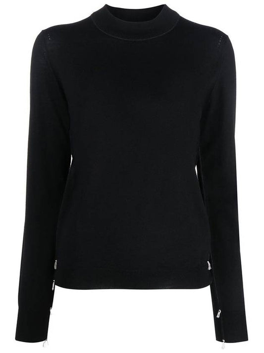 Work In Progress Wool Knit Top Black - MAISON MARGIELA - BALAAN 2