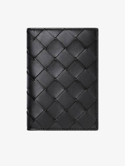 Intrecciato Flap Card Case Black - BOTTEGA VENETA - BALAAN 2