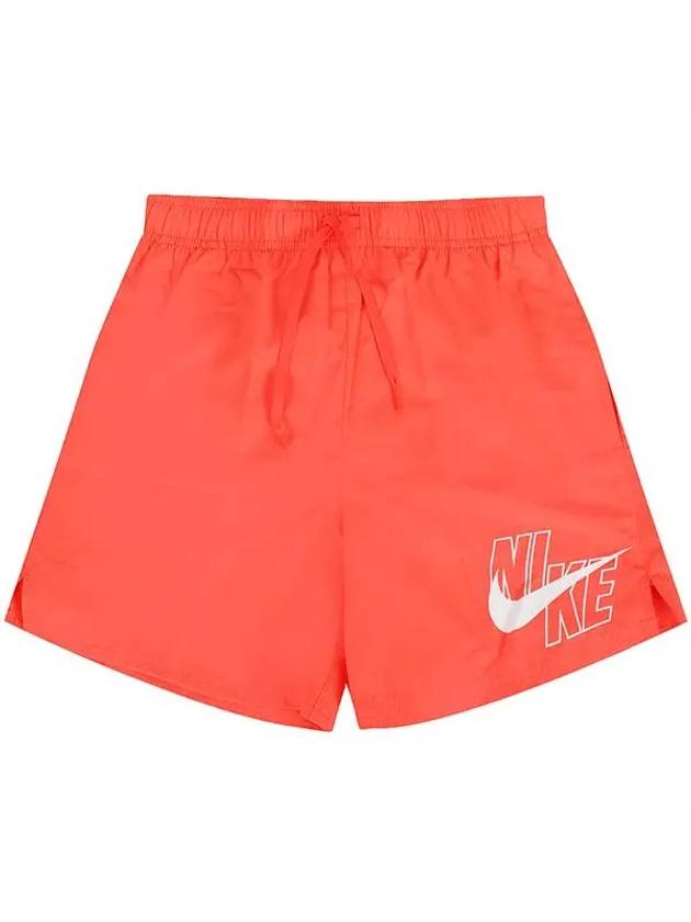 Men's 5'' Big Logo Swim Shorts Orange - NIKE - BALAAN 3