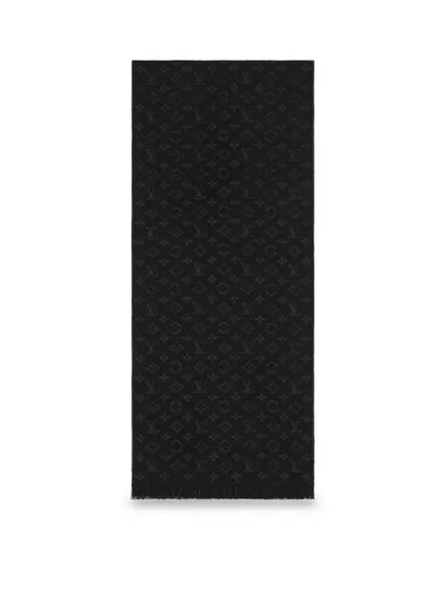 Monogram Classic Wool Scarf Black - LOUIS VUITTON - BALAAN 6