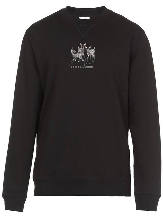 Cotton Sweatshirt Black - BURBERRY - BALAAN 1