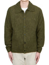 Wool Cardigan Dark Olive - ACNE STUDIOS - BALAAN 3