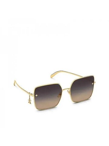 LV Charm Square Sunglasses Gold - LOUIS VUITTON - BALAAN 1