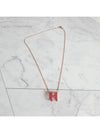 Pop-Ache H Pendant Rose Gold Necklace Rose Extreme - HERMES - BALAAN.