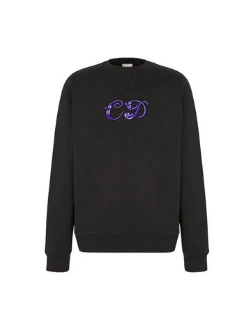 Embroidery Logo Sweatshirt Black - DIOR - BALAAN 1