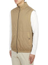 Logo Zip-Up Vest Beige - HERNO - BALAAN 4