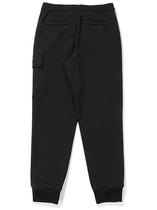 Brushed bonding pants BLACK MAN - MALBON GOLF - BALAAN 2