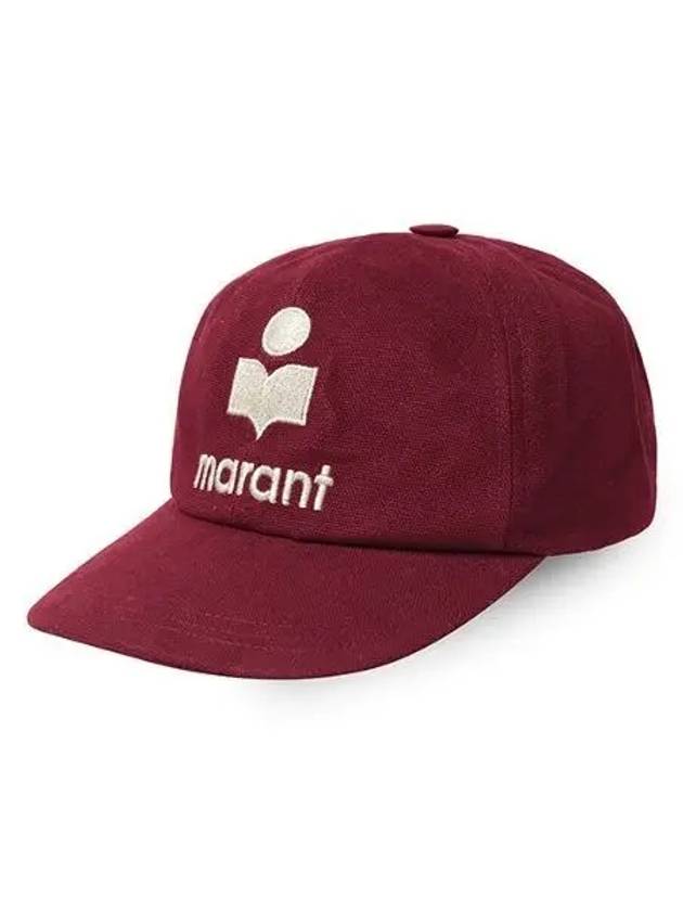 Tyron Logo Cotton Ball Cap Red - ISABEL MARANT - BALAAN 2