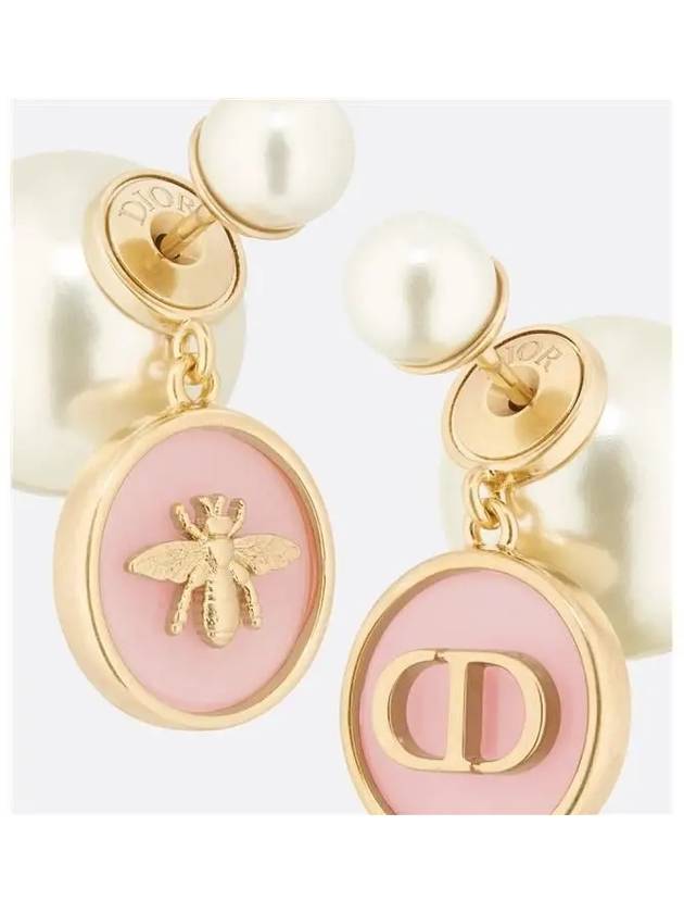 Tribales Pearl Earrings Gold Pink - DIOR - BALAAN 2