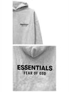 Essential Logo Fleece Hooded Light Heathered Men s Hoodie 192HO246258F 127 TJ - FEAR OF GOD - BALAAN 5