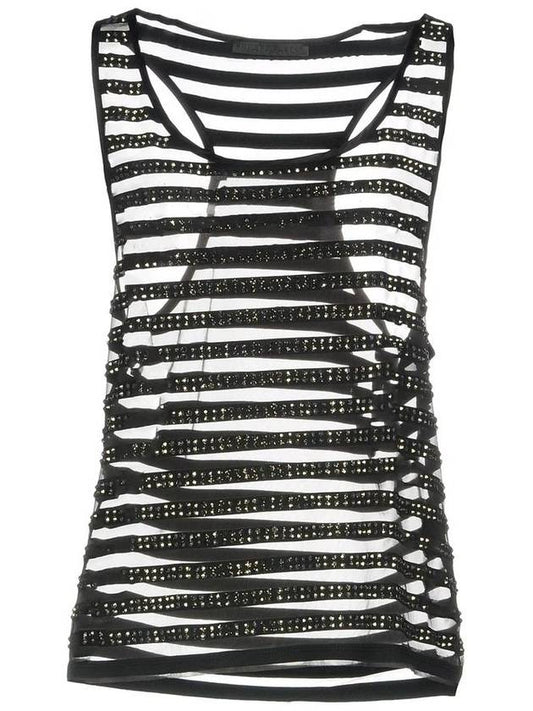 philipp plein studded stripes tank top - PHILIPP PLEIN - BALAAN 2