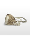 Gucci GG logo jacquard light metallic gold leather top handle 2WAY bag 247902 - GUCCI - BALAAN 6