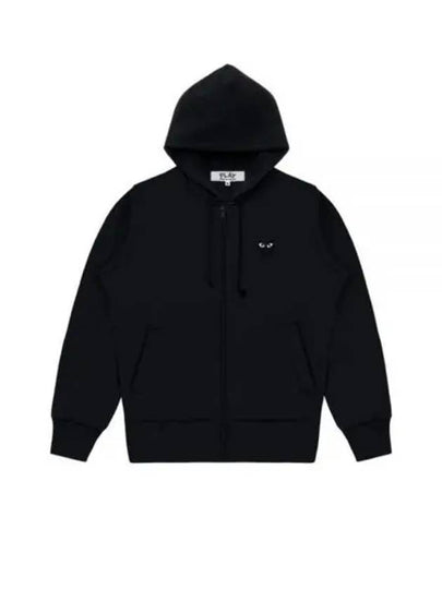 Black Logo Wappen Zip Up Hoodie Black - COMME DES GARCONS - BALAAN 2