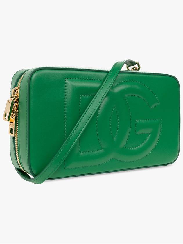 DG Logo Small Calfskin Shoulder Bag Green - DOLCE&GABBANA - BALAAN 5