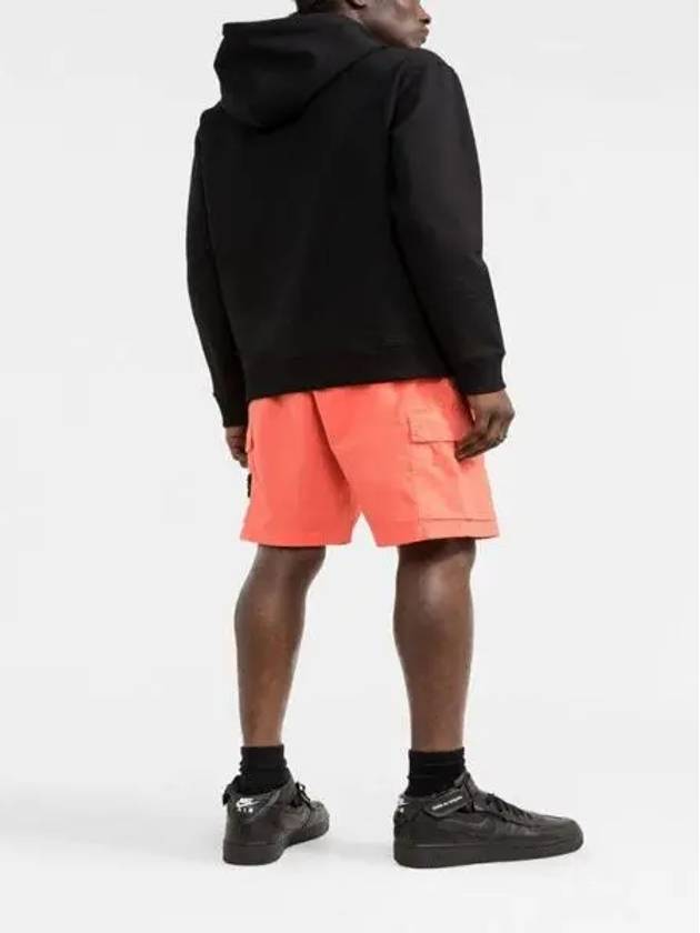 Cargo Bermuda Shorts Orange - STONE ISLAND - BALAAN 5