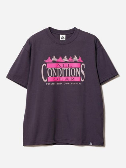 NRG ACG Frontier Short Sleeve T-Shirt Purple - NIKE - BALAAN 2