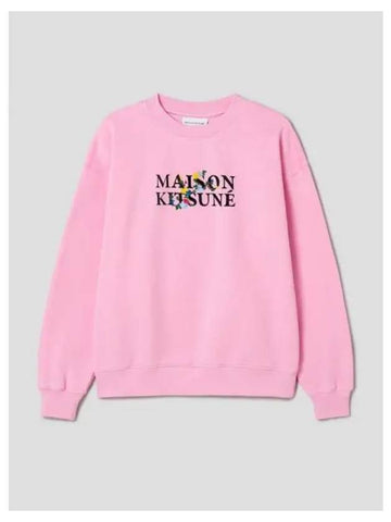 Women s Flower Comfort Sweatshirt Pale Pink Domestic Product - MAISON KITSUNE - BALAAN 1