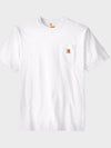 Workwear Pocket Short Sleeve T-Shirt White - CARHARTT - BALAAN 5